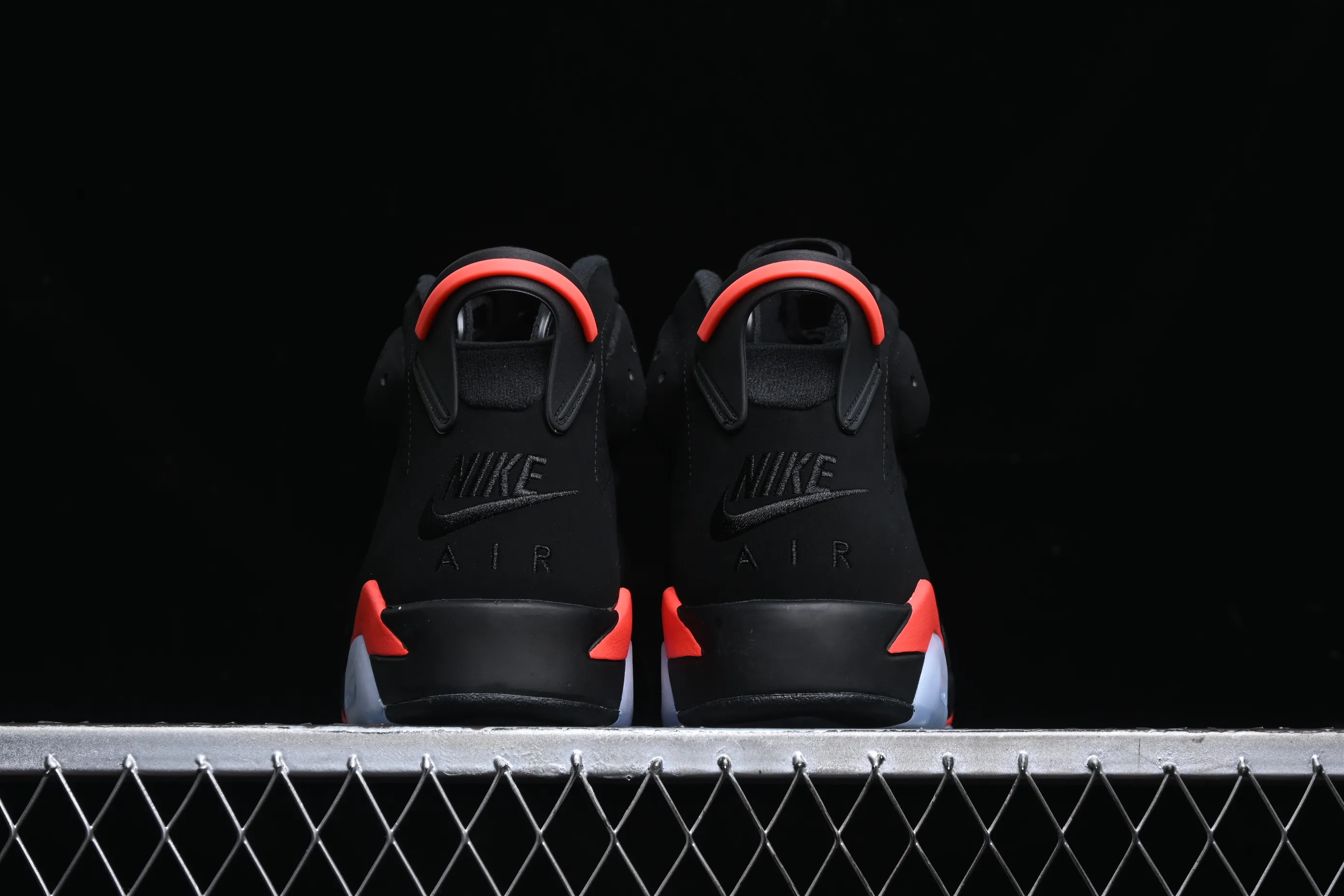 All categories Air Jordan Jordan series basketball shoes Air Jordan 6 F version Air Jordan 6 "Infrared" AJ6 Joe 6 black infrared 3M reflective basketball men's shoes 384664-060